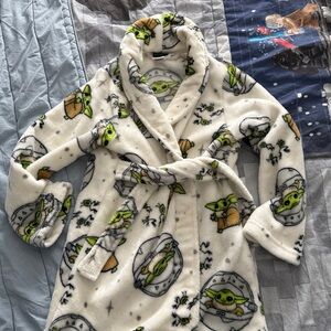 Star Wars White and Black Fleece Robe